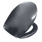 Pressalit 2000 Standard Close Top Fixing Toilet Seat & Cover Black 124001-UN4999
