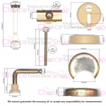 Villeroy & Boch Subway Compact Toilet Seat Hinge Set 92240861