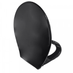 Celmac International Standard Close Toilet Seat & Cover With Plastic Bottom Fix Hinge Black SNL11BL