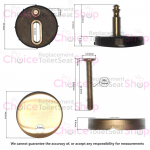 Moods Mimosa Soft Close Toilet Seat Hinge Set PJH1498