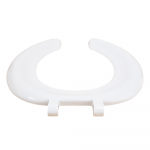 Celmac Cresent Adult Standard Close Open Front Toilet Seat Only With Plastic Hinge White SCX51WH