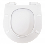 FixRite D-Line Thin Short Fit Soft Close Toilet Seat & Cover White FR128000