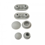Villeroy & Boch Magnum PurAir Toilet Seat and Cover Buffer Set Grey 92208300