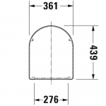 Duravit Happy D Standard Close Toilet Seat & Cover White 0066910000