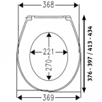 Choice Concept Soft Close Quick Release Slim Toilet Seat & Cover White CH.506327