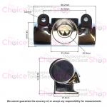 Roca Carmen Soft Close Toilet Seat Hinge Set AI0016800R