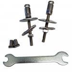 Duravit No.1 Soft Close Toilet Seat Hinge Set 0061981000