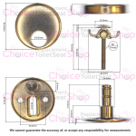 Vitra Nuova Soft Close Toilet Seat Hinge Set 420732