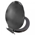 Cameron Plastic Ltd Seagull D/F Standard Close Toilet Seat & Cover Black SBDBLA
