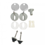 EuroShowers PP D TwentyOne Soft Close Toilet Seat & Cover White 87390