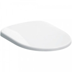 Geberit Selnova Round Bottom Fix Plastic Hinge Toilet Seat and Cover 500.330.01.1 - White