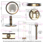 Villeroy & Boch Architectura Slim Toilet Seat Hinge Set 92247361