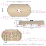 Pressalit Scandinavia 75 Toilet Seat Buffer Grey (Single) - A9003