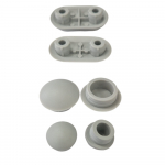 Villeroy & Boch Magnum PurAir Toilet Seat and Cover Buffer Set Grey 92208300