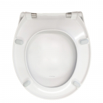 Pressalit 718 Soft Close & Lift-Off Top Fixing Toilet Seat & Cover White 718000-D60999