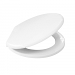 Celmac Flamenco Standard Close Toilet Seat & Cover With Bottom Fix Stainless Steel Hinge White 20120362