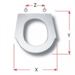 Dolomite Zagara Replacement Toilet Seat Polyester Resin S506P01/E