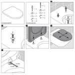 Duravit Architec Soft-Close Toilet Seat Hinge Set 0061581000