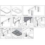 Duravit D-Code Vital Elongated Standard Close Toilet Seat & Cover White 0060410000