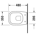 Duravit D-Code Compact Soft Close Toilet Seat & Cover White 0067390099