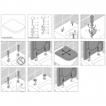 Duravit Happy D.2 Toilet Seat Hinge Set 0061631000