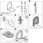 Duravit ME by Starck Toilet Seat Hinge Set 0020081000