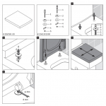 Duravit Vero Soft-Close Toilet Seat Hinge Set 0061301000