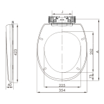 Eastbrook Loire Standard Close Toilet Seat & Cover White 40.0002