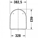 Duravit Soleil by Starck Soft Close Quick Release Toilet Seat & Cover White 0022390000