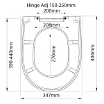 Vitruvit Alba Standard Close Toilet Seat & Cover Polyester Resin Colour Options S310P01/A