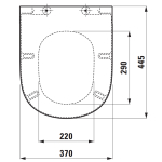 Laufen Lua Standard Close Quick Release Toilet Seat & Cover White H8910820000001
