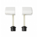 Celmac Calypso Standard Close Toilet Seat & Cover With Colour Match Plastic Hinge White SCA11WH