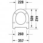 Duravit No.1 Standard Close Toilet Seat and Cover White 0020710000