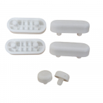 Choice 10mm Toilet Seat & Cover Buffer Set White 04015100-H10-54