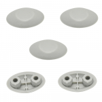 Villeroy & Boch Arriba Toilet Seat and Cover Buffer Set Grey 92209200