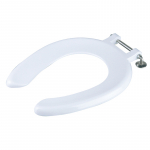Celmac Crescent Junior J Standard Close Seat Only With Bottom Fixing Stainless Steel Hinges White SCJ53WH