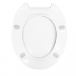 Celmac VIP Standard Close Toilet Seat & Cover with Bottom Fix Plastic Hinge White 20721922