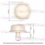 Keramag 500 Toilet Seat and Cover Buffer Set White 598136000