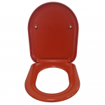 Euroshowers Rainbow D One Soft Close Quick Release Toilet Set & Cover Red 86515
