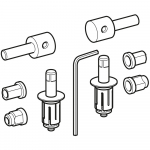 Keramag Vitelle Toilet Seat Hinge Set 598144000