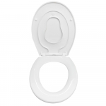 EuroShowers Multi PP Adult and Child Toilet Seat & Cover White 83030
