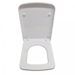 Nuie Bliss Square Soft Close Toilet Seat & Cover White NCH196