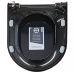 Pressalit 3 Soft Close With Lift Off Top Fixing Toilet Seat & Cover Black 684001-D77999