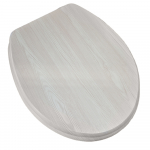 EuroShowers MDF Standard Close Toilet Seat & Cover White Ash 82994