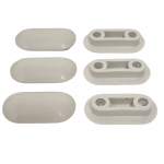 Geberit AquaClean Mera Toilet Seat & Cover Buffer Set Grey 243.219.00.1