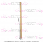Celmac Rod For Plastic Hinge Set White CERODWH