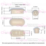 Ideal Standard Della Toilet Seat Buffer Set UV07567