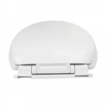 Celmac First Soft Close Toilet Seat & Cover With Bottom Fix Plastic Hinges White 20718747