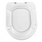 Cesame Sintesi Toilet Seat & Cover With Standard Hinge S005T03-White