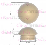 Pressalit 345 774 Toilet Seat Lid Buffer Grey (Single) - A4030